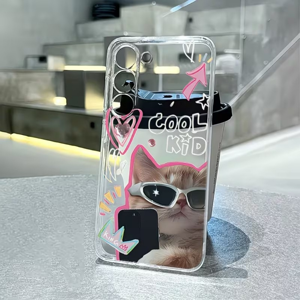Samsung Galaxy A55 - Hondenpatroon Transparante TPU Telefoonhoesje voor Samsung